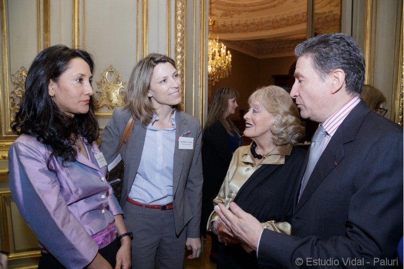 Isela Constantini, Marie Carmen Boué Guignard, Embajador de Francia Pierre Henri Guignard